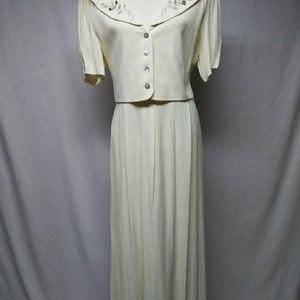 JBS, 16, Sale😁,custard, maxi, spring/summer dress